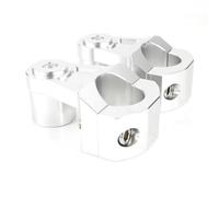 Moto Guidon Riser pour Suzuki pour M109 pour Boulevard pour M109R pour M109RC Moto Aluminium Poignée Barre Riser Guidon Risers 32mm Réhausseur Guidon Moto(Silver)