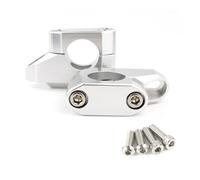 Moto Guidon Riser Rehausseur Guidon 25.4mm 1 Pouce, Rehausseur Arrière Déplacé vers Le Haut pour VTX 1300 pour Shadow 600 pour Shadow 750 pour Shadow1100 pour VTX1300(Argent)