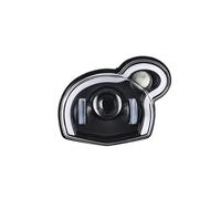 Moto Headlight Phare LED Moto Pour BMW G650GS Pour Sertao R13 2011-2017 Feux Croisement Et Feux Croisement Feu Jour Devil Eye Feux Avant(Red Devil Eye)