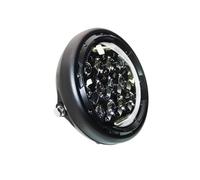 Moto Headlight Phare LED Universel Pour Moto Et Scooter 7 Pouces Rond Feux Avant(Light with bracket)