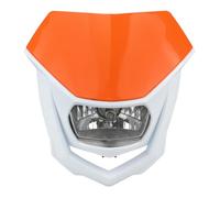 Moto Headlight Pour CRF Phare Halogène Universel Moto Feux Avant(Orange White)