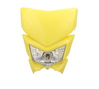 Moto Headlight Pour Kawasaki Pour KLX 110 125 150 230 250 300 450R Pour CRF Pour WRF Phare Avant Moto Tout-terrain 12 V H4 35 W Feux Avant(Yellow B)