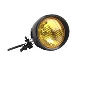 Moto Headlight pour Softail pour Dyna pour Cruiser Bobber Chopper pour Sportster Phares De Moto Feux De Route Et De Croisement en Verre Vintage(D)