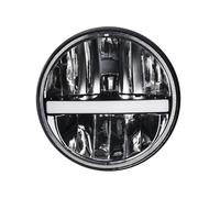Moto Headlight pour Softail Slim Fat Boy pour Touring Halo DRL Phare Moto LED H4 7 Pouces 7 Pouces LED Tournant(001)