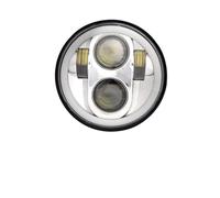 Moto Headlight pour Sportster 1200 883 pour Street 500 750 Phares De Moto À LED De 5,75 Pouces Halo Noir Yeux d'ange Projecteur 5-3/4 Pouces(Halo Chrome2)