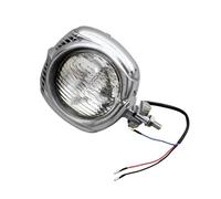 Moto Headlight Pour Sportster 883 1200 Pour Dyna Pour Softail Pour Chopper Pour Cruiser Moto Faisceau Phare Phare Avant Feux Avant(Silver Clear)