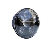 Moto Headlight Pour Sportster 883 1200 Pour Iron Pour Dyna Pour Street Pour Bob 575" 5-3/4" Phare Avant LED Moto Et Voiture Compatible Avec Feux Avant(Noir)