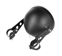 Moto Headlight pour Sportster pour Dyna Iron 883 Phare LED 5,75 Pouces Moto Projecteur Anneau Halo Feux Route Et Croisement Clignotants DRL 5 3/4(Black9)
