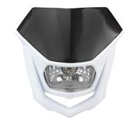 Moto Headlight WR450 Phare Halogène Universel Moto Feux Avant(Black White)