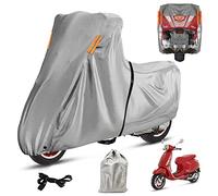 Moto Housse, Bache Moto Exterieur pour Longueur 1.7-1.9m Moto, Abri Moto Etanche pour Vespa Primavera/Sprint/ET/LX/S, KYMCO 100-115 et Piaggio 1/Zip/NRG 50(200x90x110cm)