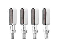 Moto Indicateur Clignotant Universel en métal pour Moto, feu de Jour ambré, 2 Fils, 12 V, fumé, pour M8