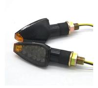 Moto Indicateur Lumineux Clignotants 2 x 14 LED 12 V W pour Mini Moto, Clignotants, flèche Noire, Relais CE pour Mark