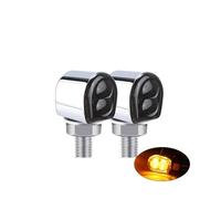Moto Indicateur Lumineux Clignotants Clignotant LED en Aluminium pour Moto Clignotant Ambre pour Dirt pour Street pour Bike pour Cafe 12 V 8 mm