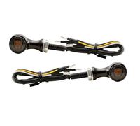 Moto Indicateurs Clignotants dynamiques à LED pour Moto, Clignotants Avant/arrière avec Feux Stop/Conduite, 2 pièces, Accessoires