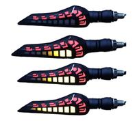 Moto Indicateurs Lot de 2 Clignotants universels pour Moto, 12 V, feu de Stop, Accessoires d'assemblage applicables