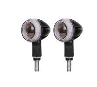 Moto Indicateurs Lot de 2 ou 4 Clignotants de Moto, Feux arrière, indicateurs DRL, Lampe de Virage à 4 Fils pour Bobber, Accessoires pour Chopper