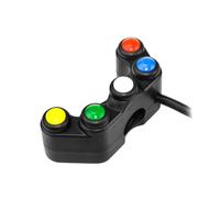 Moto Interrupteur Guidon Bouton De Commutation De Commande De Guidon De Moto, 5/7 Boutons, 22mm, pour Phare, Clignotant, Antibrouillard, Klaxon on Off, Démarrage Et Mise À Mort