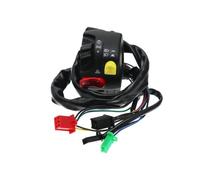 Moto Interrupteur Guidon Ensemble De Commutateurs De Guidon De Moto, 7/8 Pouces, Klaxon, Faisceau Haut/Bas, Phare Antibrouillard, Voyant D'avertissement, Interrupteurs À Bouton-Poussoir