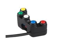 Moto Interrupteur Marche/Arrêt Guidon Interrupteurs De Guidon De Moto 7/8" 22 Mm, Ensemble De Commutateurs De Phare, Klaxon, Clignotants, Interrupteurs Marche/arrêt pour Vélo, VTT, Scooter