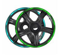 Moto Jante Autocollant Kit Autocollant Réfléchissant pour Jantes De Moto pour pour NINJA300 EX300 EX 300 17 Pouces - Bande Adhésive Décorative Roues Stripe Sticker(Couleur 1)