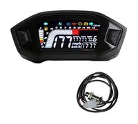 Moto Jauge Compteur Compte-Tours numérique Universel pour Moto, 12 V, 0 à 13000 TR/Min, Niveau de Carburant, odomètre, pour 2 4 cylindres