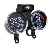 Moto Jauge Compteur Tachymètre Odomètre Moto LED Instruments Numériques Compte-tours Niveau de carburant Voltage Horloge Jauge Pour GN 125