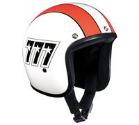 Bandit Jet 777 Casque Jet, blanc-rouge, taille M