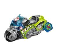 Moto jouet lumières sons réels musique Mega moto lumières LED et sons 27 cm mouvement roues libres piles incluses Motor Sport Motoclub multifonction avec compartiment porte accessoires et signal