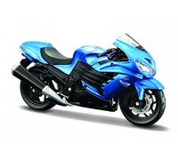 Moto Kawasaki Ninja ZX-14R avec support