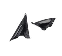 Moto latéral carénage aileron Ailes De Carénage pour Yamaha TMAX 560 Tech Max 2022 - 2024, Couvercle De Protection D'entrée d'air, Grille Époxy Noire(Carbon Fiber Pattern)