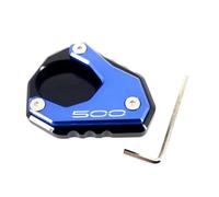 Moto Latérale Plaque D'extension De Béquille Latérale Moto Pour Pour NINJA500 Pour NINJA 500 2024 2025 Extension Agrandisseur Pied Extension De Béquille Latérale(Bleu)
