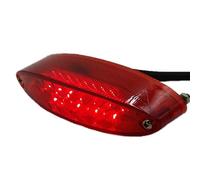 Moto LED Frein Stop Feu Arrière ATV Dual Sport Quad Bobber Arctic Chat UTV Custom. (Rouge)