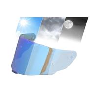 Moto Lentilles de visière photochromiques for casque de moto KYT TT Course, pare-brise, protection solaire, accessoires for casques TTC, haute résistance (rouge photochromique)(Photochromic Blue)
