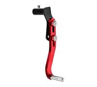 Moto Levier démarrage Pédale de démarrage Universelle en Aluminium CNC pour Moto, 12 mm, Rouge/Argent