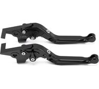 Moto levier d'embrayage de frein réglable CNC en alliage d'aluminium de remplacement pour Yamaha Tmax 530 2012-2019Black