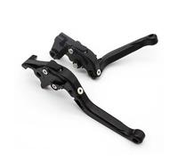 Moto Leviers d'embrayage de Frein Pour KYMCO DOWNTOWN XCITING 125 200 300 350 300i 200i 350i CNC Moto Courte/longue Levier D'embrayage De Frein Réglable(Fold Extend Black)
