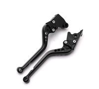 Moto Leviers D'embrayage Frein Pour Kawasaki Pour Z750 2007-2012 Z800 Pour Z800E 2013-2017 Leviers D'embrayage De Frein Longs Poignée Réglable De Style Court De Moto(Long all black)