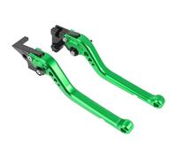 Moto Leviers D'embrayage Frein Pour MT125 Pour MT-125 Pour MT 125 2014-2021 Leviers Frein Et D'embrayage Réglables CNC Courts Longs Poignées Levier Guidon Accessoires Moto(Long green)