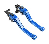 Moto Leviers D'embrayage Frein Pour MT125 Pour MT-125 Pour MT 125 2014-2021 Leviers Frein Et D'embrayage Réglables CNC Courts Longs Poignées Levier Guidon Accessoires Moto(Short blue)