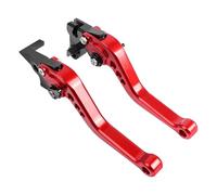 Moto Leviers D'embrayage Frein Pour MT125 Pour MT-125 Pour MT 125 2014-2021 Leviers Frein Et D'embrayage Réglables CNC Courts Longs Poignées Levier Guidon Accessoires Moto(Short red)
