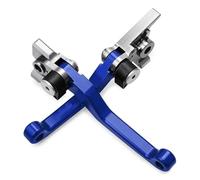 Moto Leviers D'embrayage Frein Pour TM MX125 MX 125 2019 2020 2021 Leviers De Frein Et D'embrayage Pivotants En Aluminium CNC Pour Moto(A pair blue)