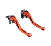 Moto Leviers D'embrayage Frein Pour Trident 660 2021-2024 Pour Daytona 660 2024 Pour Tiger 660 Pour Tiger660 Pour Sport 2022-2024 Leviers D'embrayage Poignées De Frein Courtes(B-Orange)