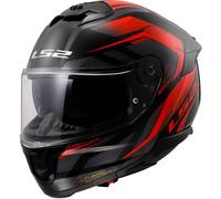 Moto LS2 FF808 Flux Ll Fureur Casque Intégral (Noir/Rouge) Taille:S (55)