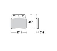 Moto-master Arctic Cat/kawasaki/suzuki/yamaha 095211 Sintered Brake Pads Noir
