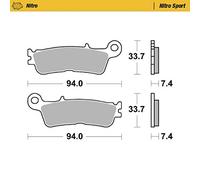 Moto-Master Nitro Race Plaquettes de frein avant pour Yamaha 21 WR450F, 20-21 YZ450F, 21 YZ250F
