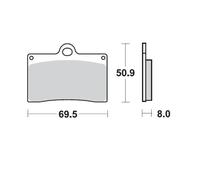Moto-master Plaquettes De Frein Aprilia 402004