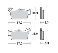 Moto-master Plaquettes De Frein Frittées Aprilia 094512
