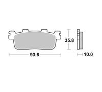 Moto-master Plaquettes De Frein Frittées Kymco/yamaha 413303