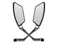 Moto Miroir Guidon De Rétroviseur Vélo Réflecteur Universel En Acier Inoxydable Large Portée Réglable À 360 ° Accessoire Rétroviseurs Latéraux Moto(A pair)
