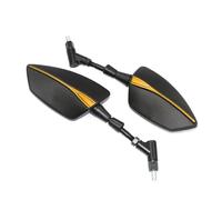 Moto Miroir Pour R1200GS Pour R1200 GS Pour RT R1200RT Rétroviseur De Moto Universel 10mm Rétroviseurs Gauche Et Droit Rétroviseur Latéral Du Boîtier(Gold)